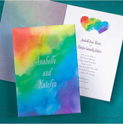 Rainbow Wedding Invitations